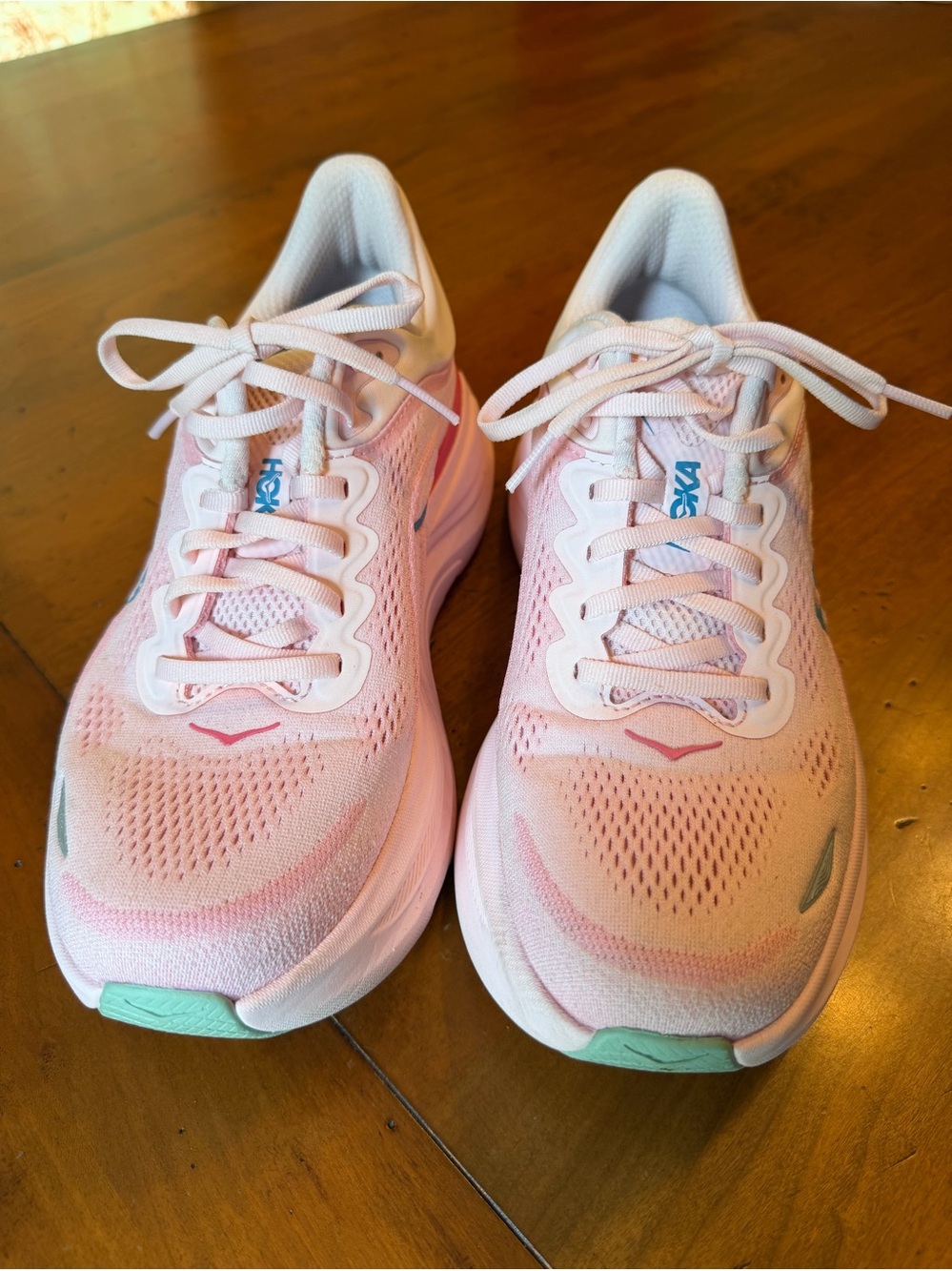 Hoka Bondi 9 EUC Women's Light Pink Running Sneakers